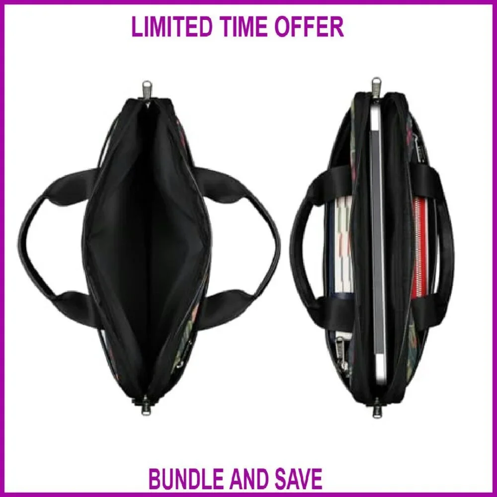 Waterproof Laptop Messenger Bag 13-15 Inch Slim Briefcase Shoulder Bag